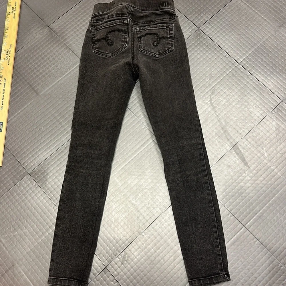 JUSTICE GIRLS 8 SLIM LEGGING JEANS BLACK